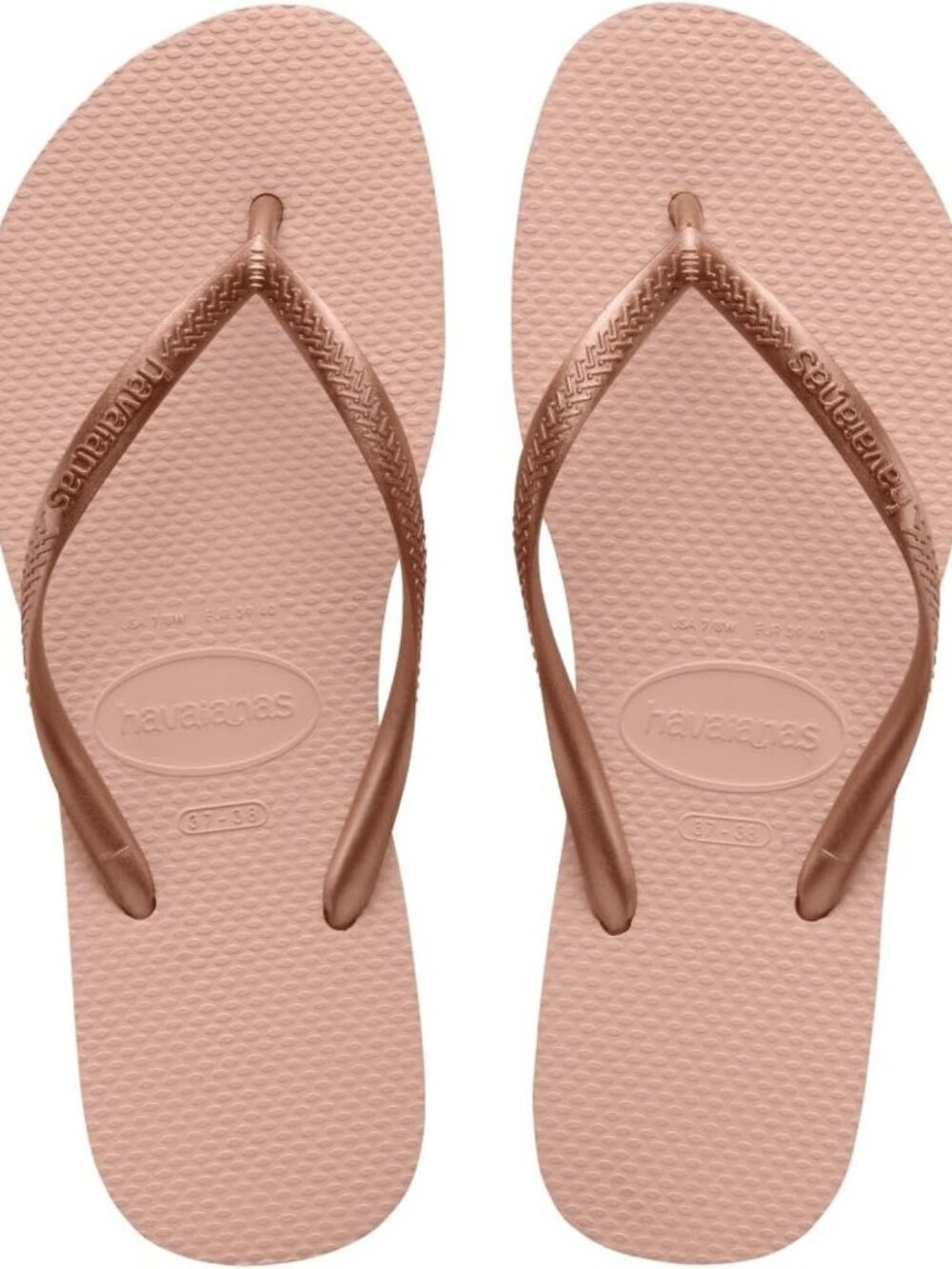 Stylish Women's Slim Sandals in Ballet Rose - Comfortable Flip Flops, Size 7-8